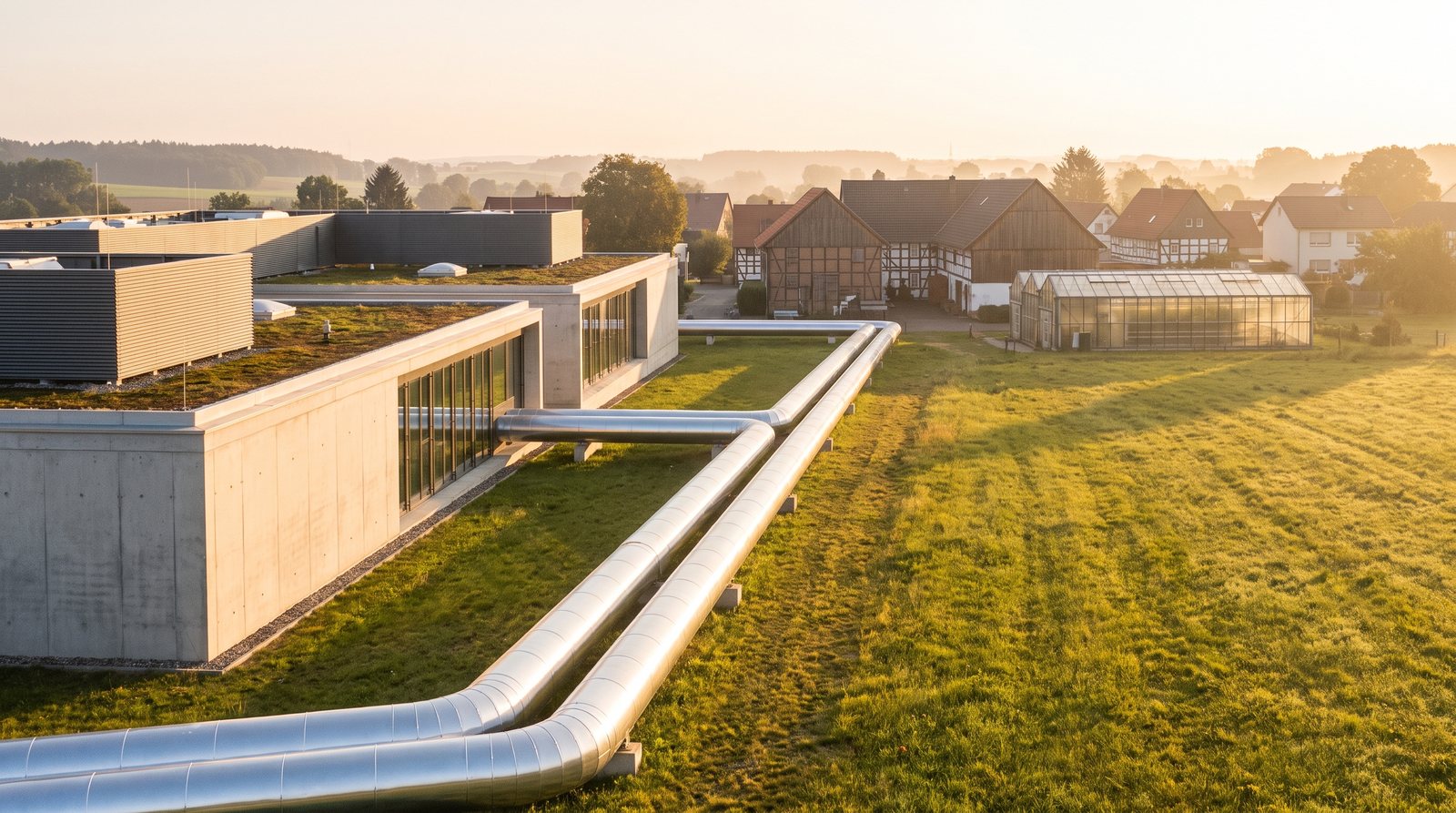 Heat pipeline from the data center into the neighborhood